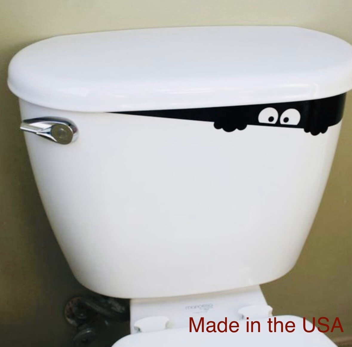 Toilet Monster Vinyl Decal – Bathroom Decor Die Cut | Sticker Funny Kids Vinyl