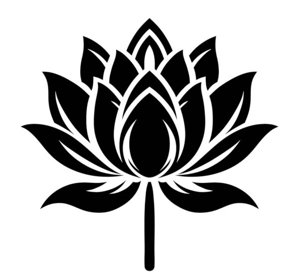 Lotus Blossom flower vinyl sticker decal – many sizes / colors available