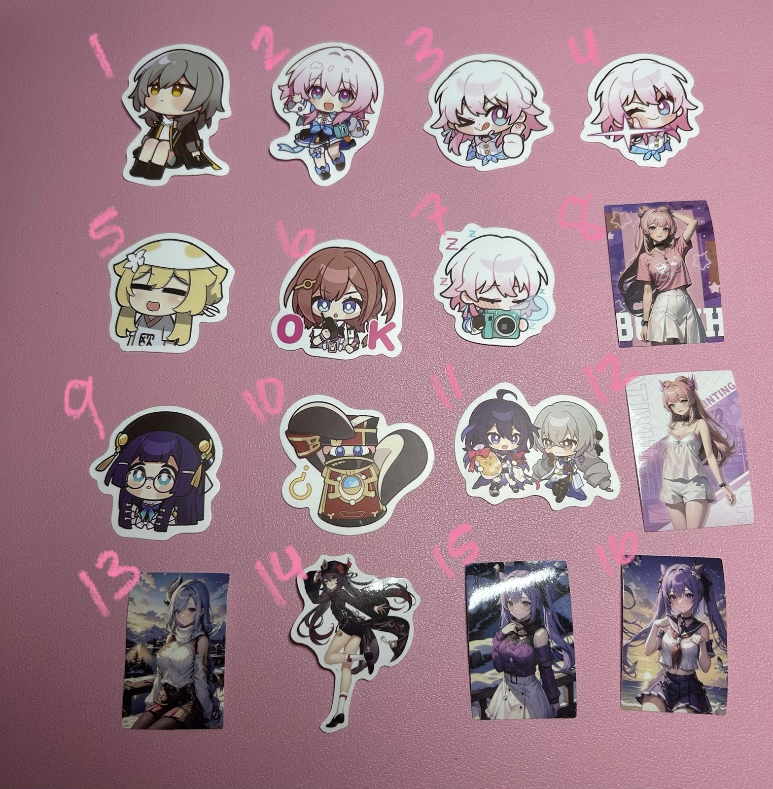 Genshin Impact And More Anime Stickers – 1