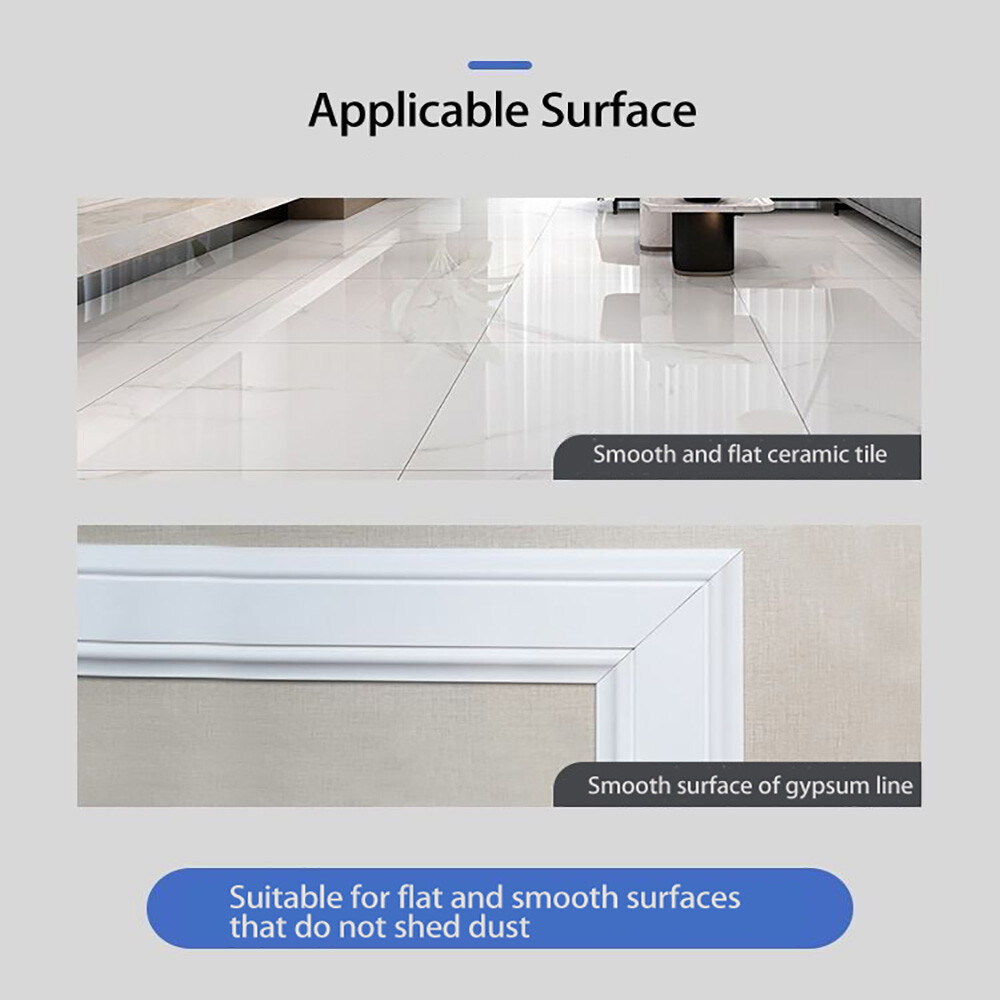 Mildewproof Tape Gap Floor Sealing Sided For Home Sticker Tile Decor Single –