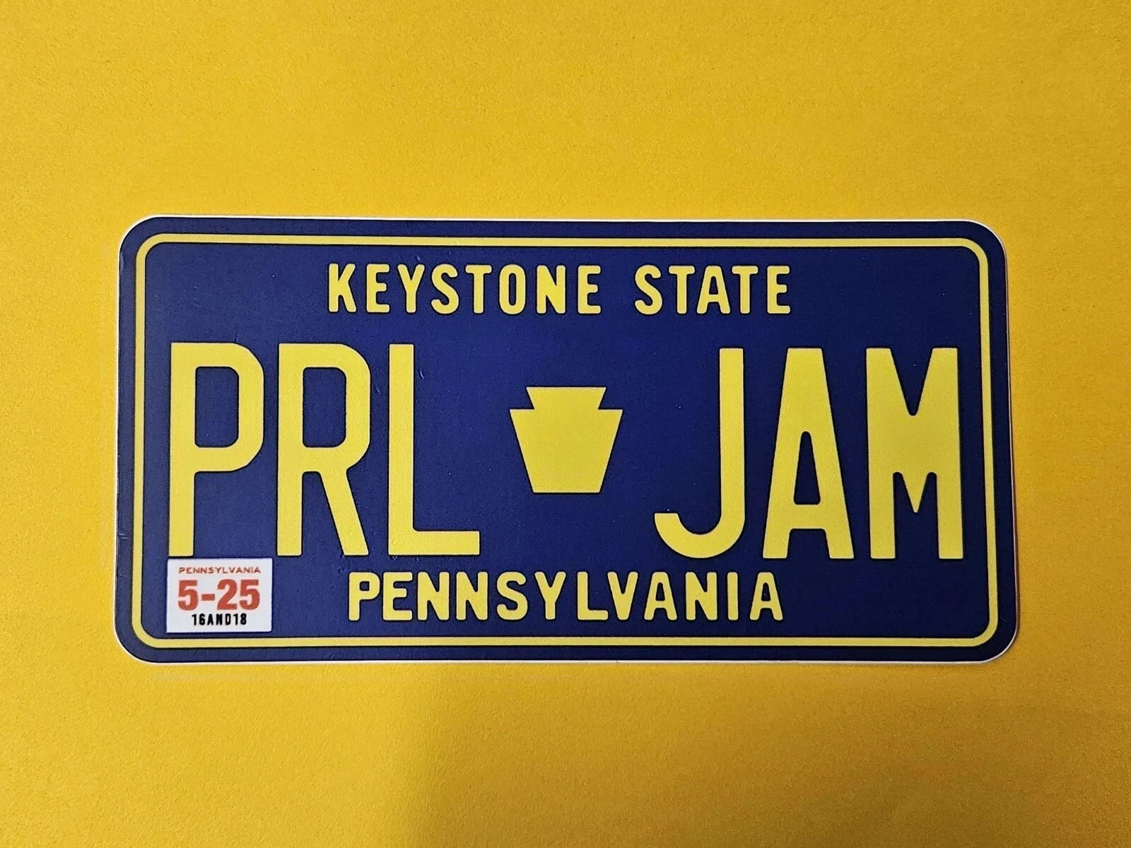 Pearl Jam 6"x3" Custom License 2025 Die-Cut Vinyl Sticker *Choose Your Own*
