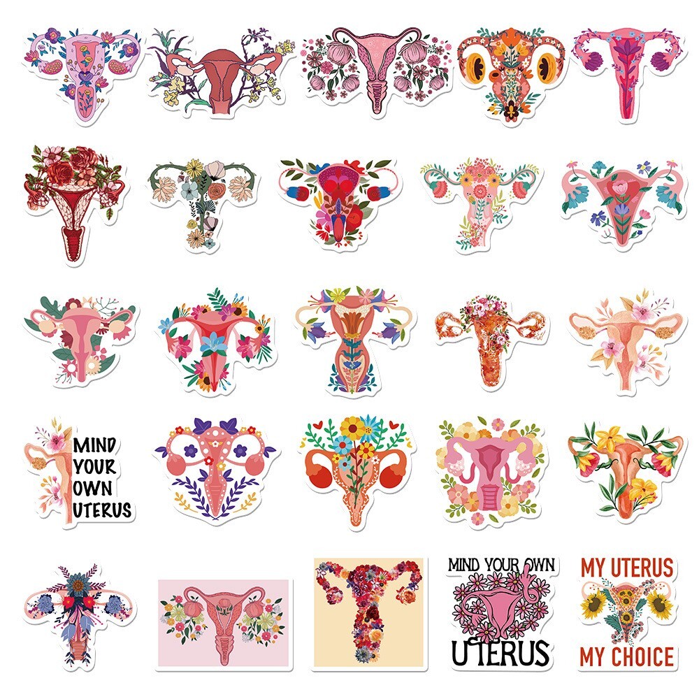 50pcs Feminist Stickers, Pro Roe Abottion Women Right Pro Choice, 195