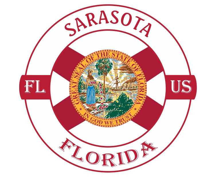 Sarasota Florida Sticker Decal A1177