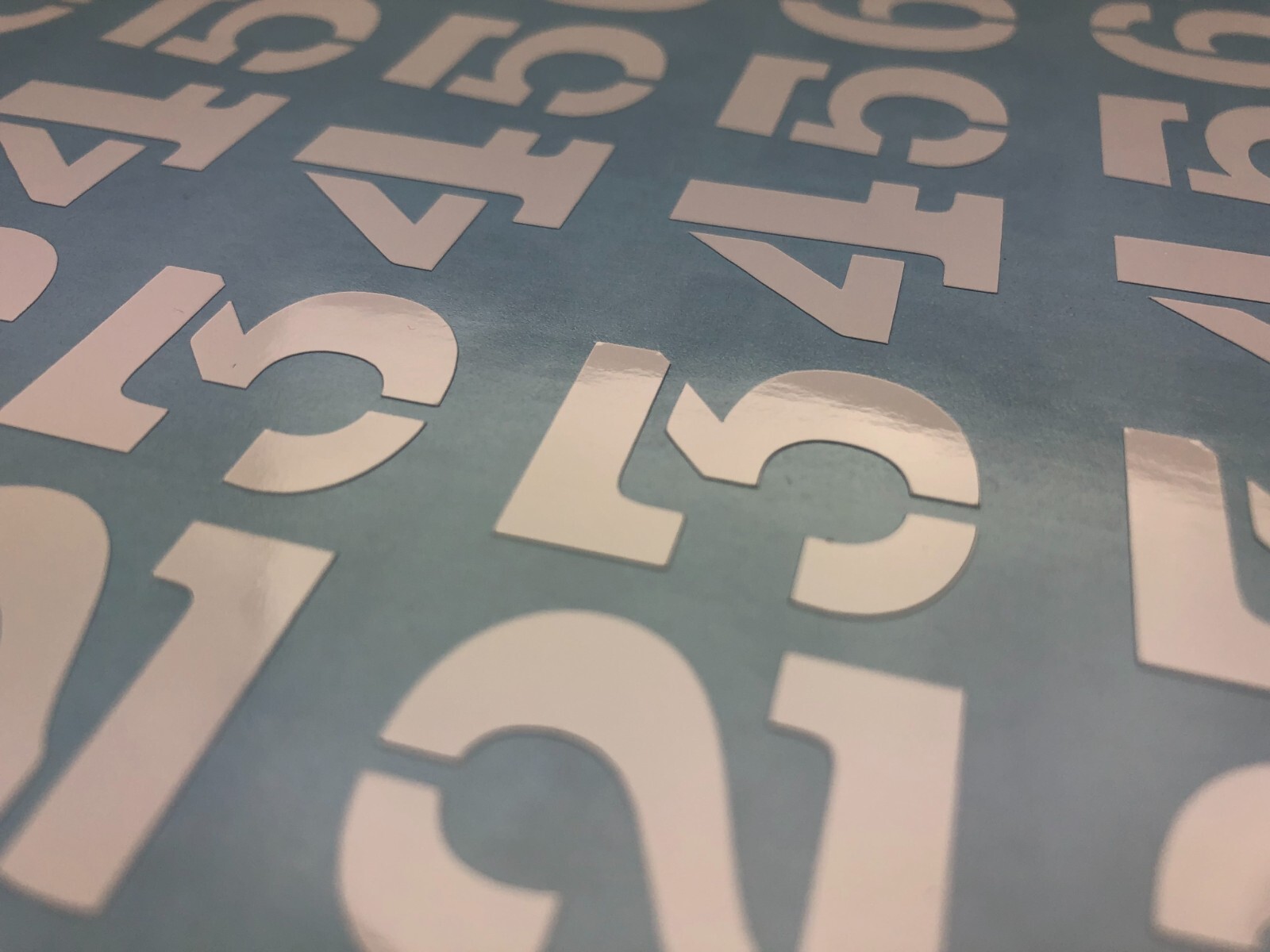 3XAlphabet A-Z & 1-10 Vinyl Stencil Decal Numbers – Mailbox, Shop, Wall, Locker