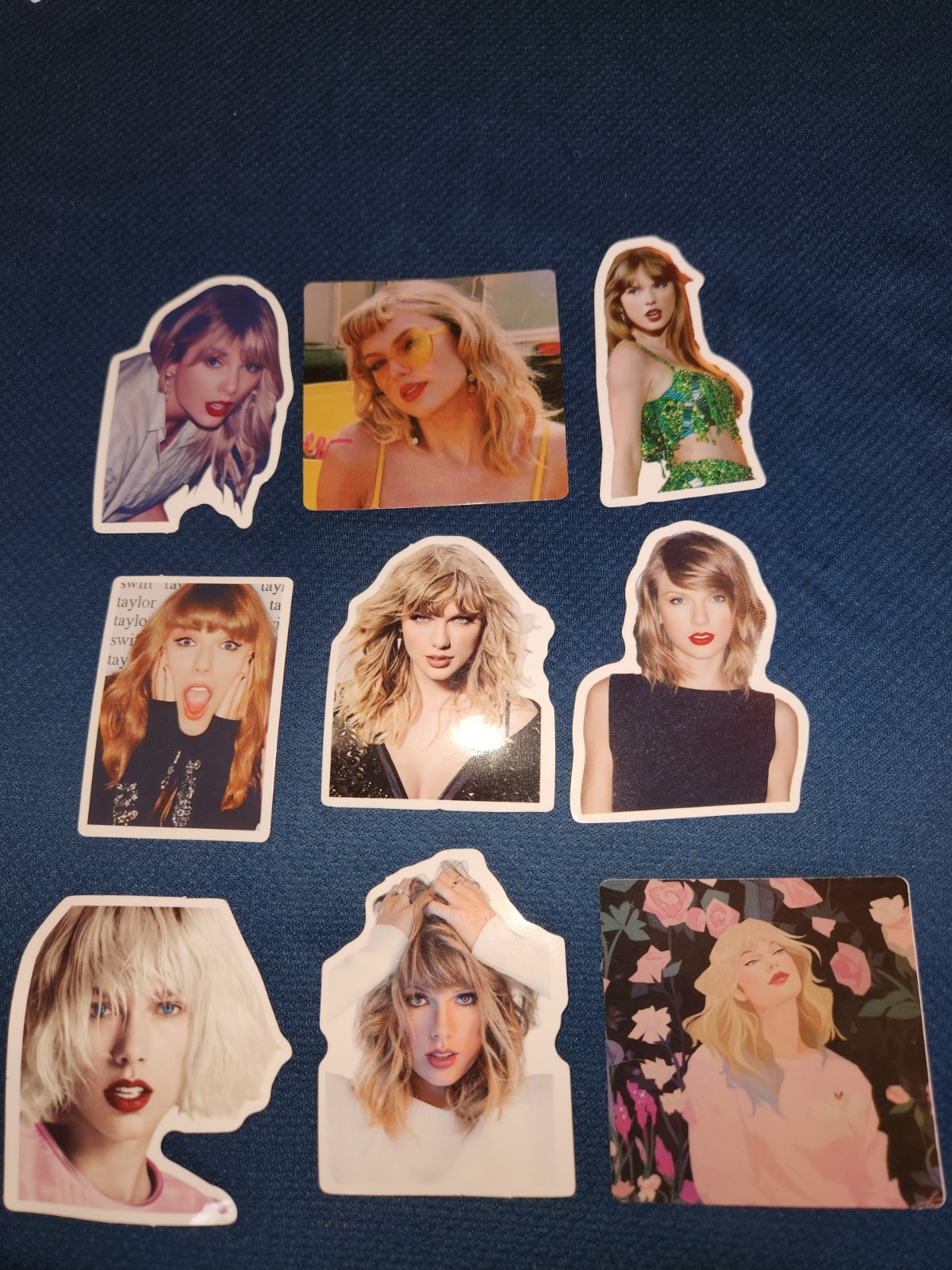 9 Taylor Swift Face Stickers, Swiftie Stickers, Laptop Stickers, Swiftie Decals