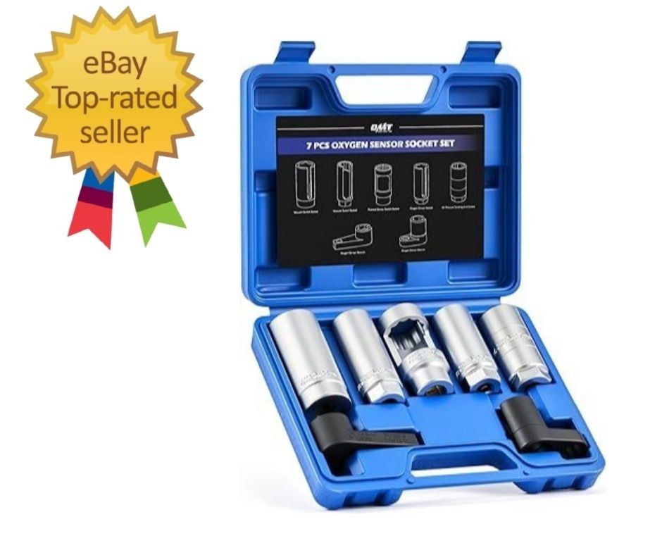 7pc Oxygen Sensor Socket Set, 1/2 & 3/8 in. Drive O2 Sensor Removal Set with …