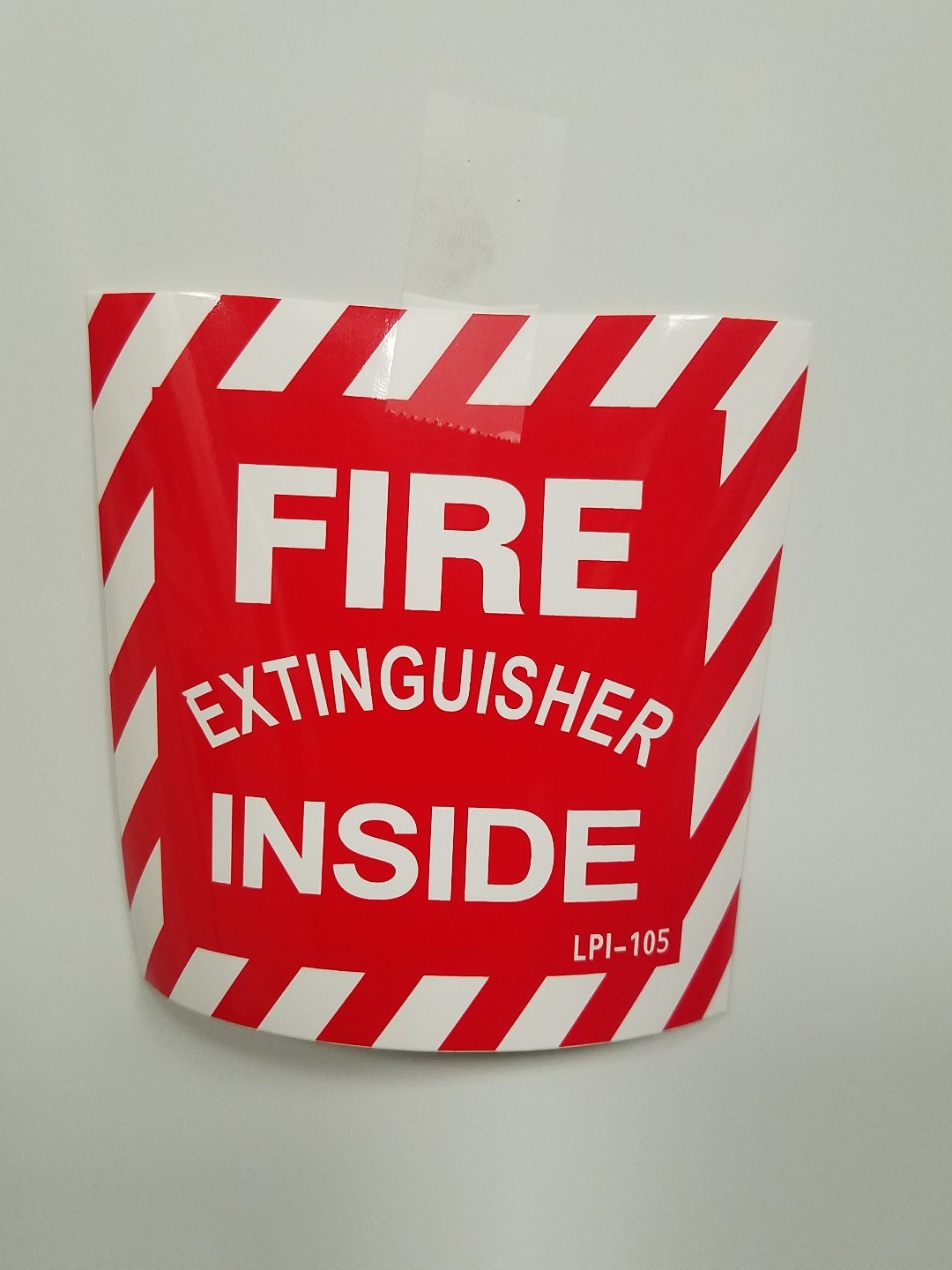🤡🔥🧯 FIRE EXTINGUISHER INSIDE DECAL 4×4 SELF ADHESIVE VINYL 🤡🔥🧯