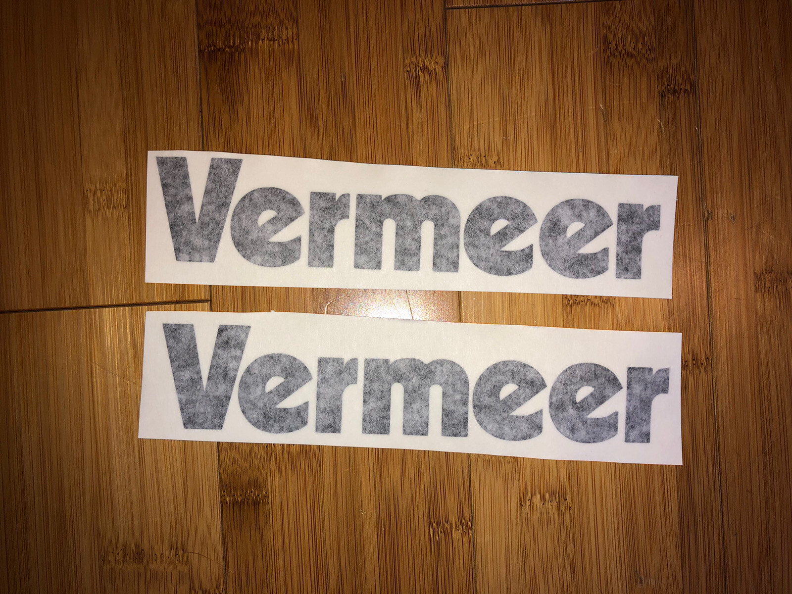 Vermeer Vinyl Decal 12” Sticker (Set of 2) Black Wood Chipper Equipment Loader