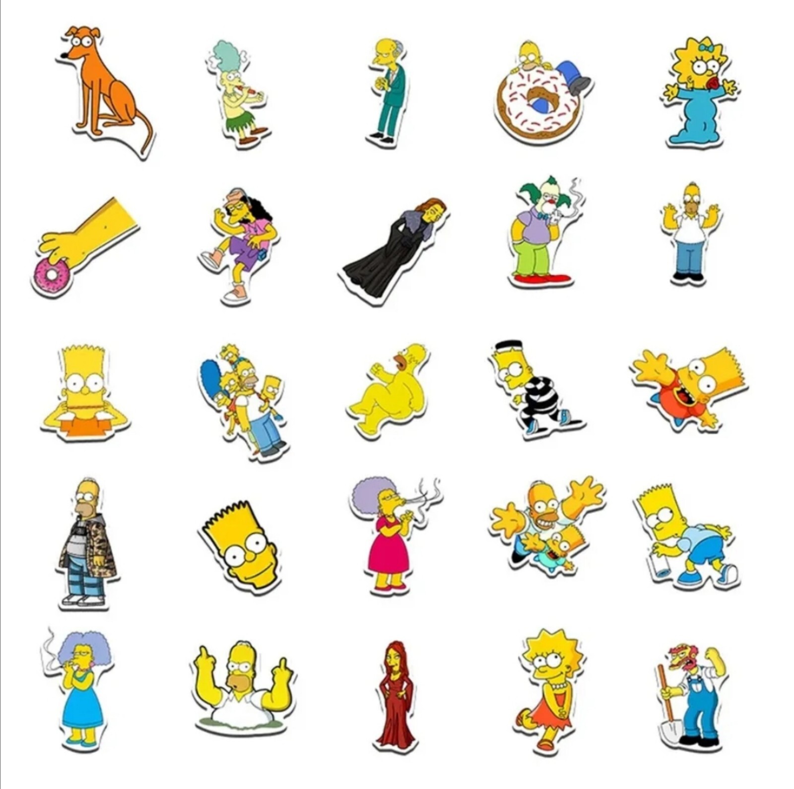 10 PCS The Simpsons TV Show Stickers BRAND NEW