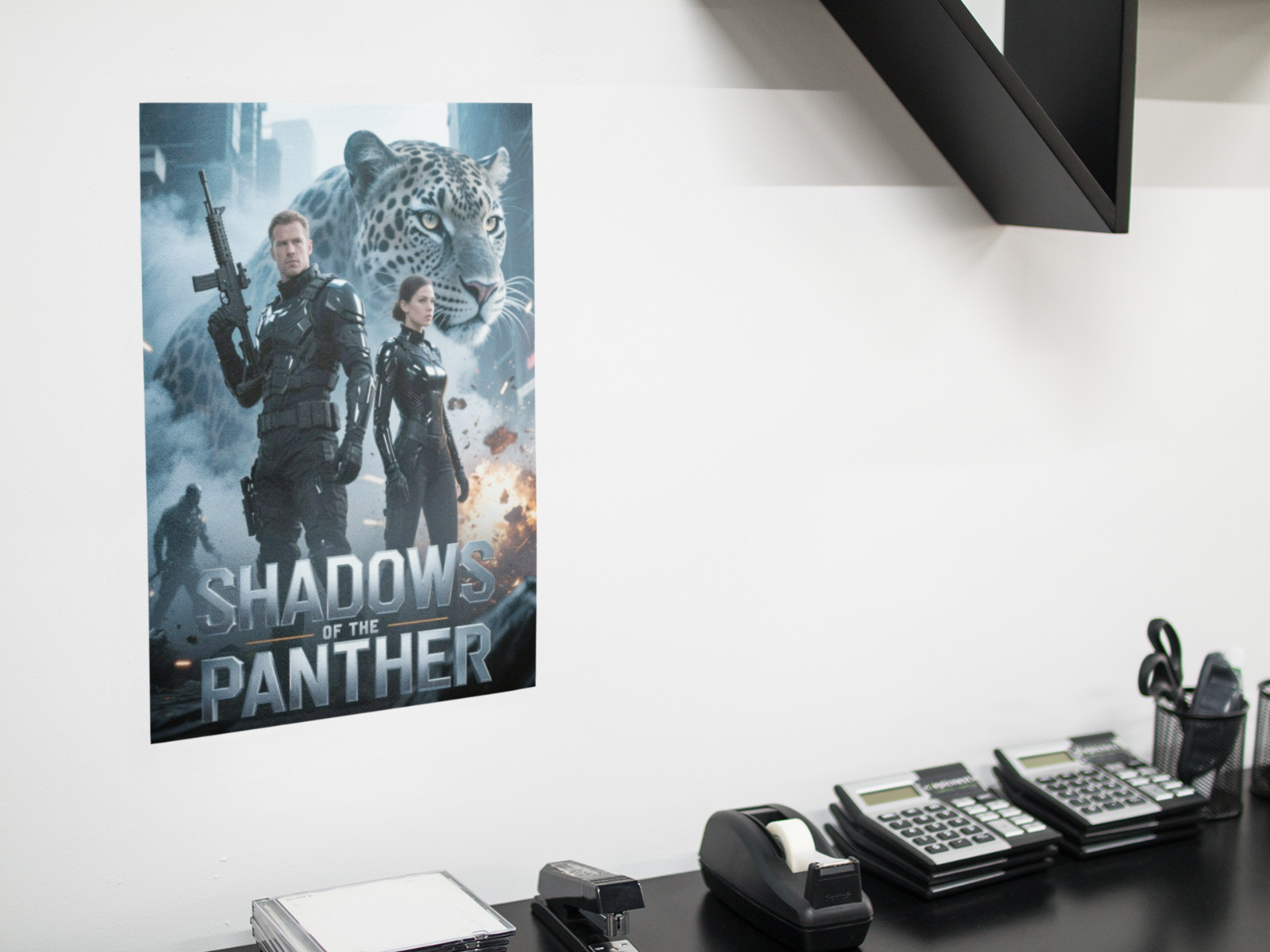 Shadow Panther Movie Style Wall Vinyl Decal Poster Print Removable Adhesive