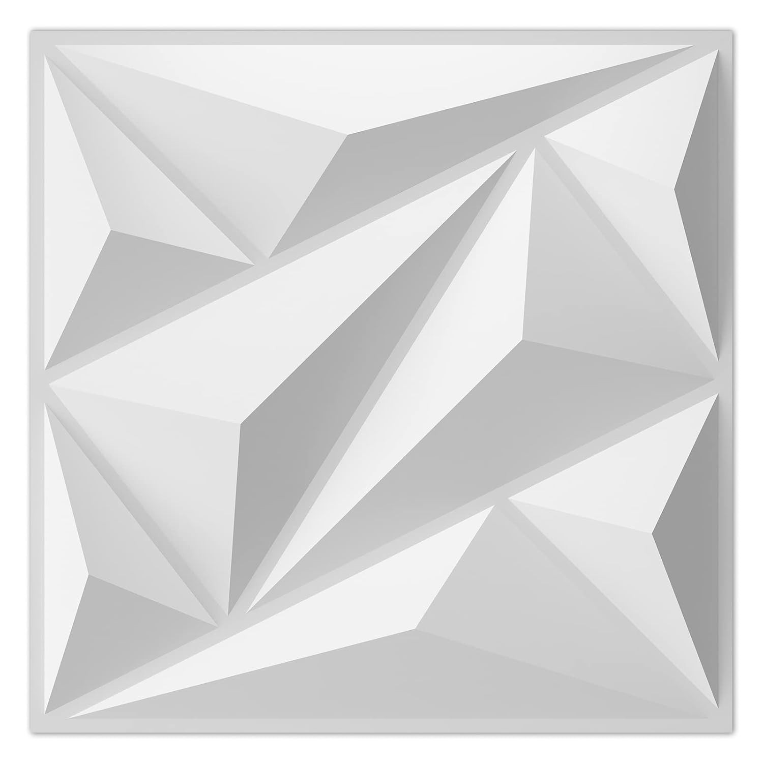 33 Pack 3D Wall Panel Diamond Interior Wall Décor PVC Flower Textured Wall