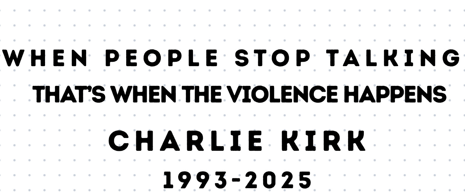 FREEDOM CHARLIE KIRK STOP TALKING Vinyl Die Cut Car Decal Sticker – FREE SHIP!!