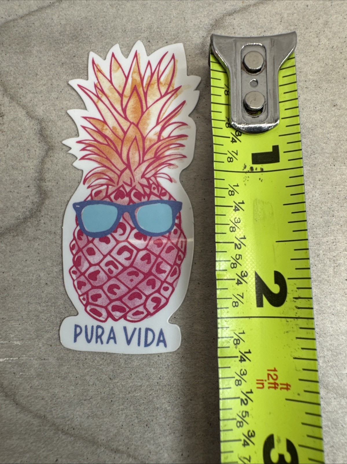 Pura Vida Bracelet Sticker Pack Of 7 Sticker Peace Bus Pineapple Sun Surfboard