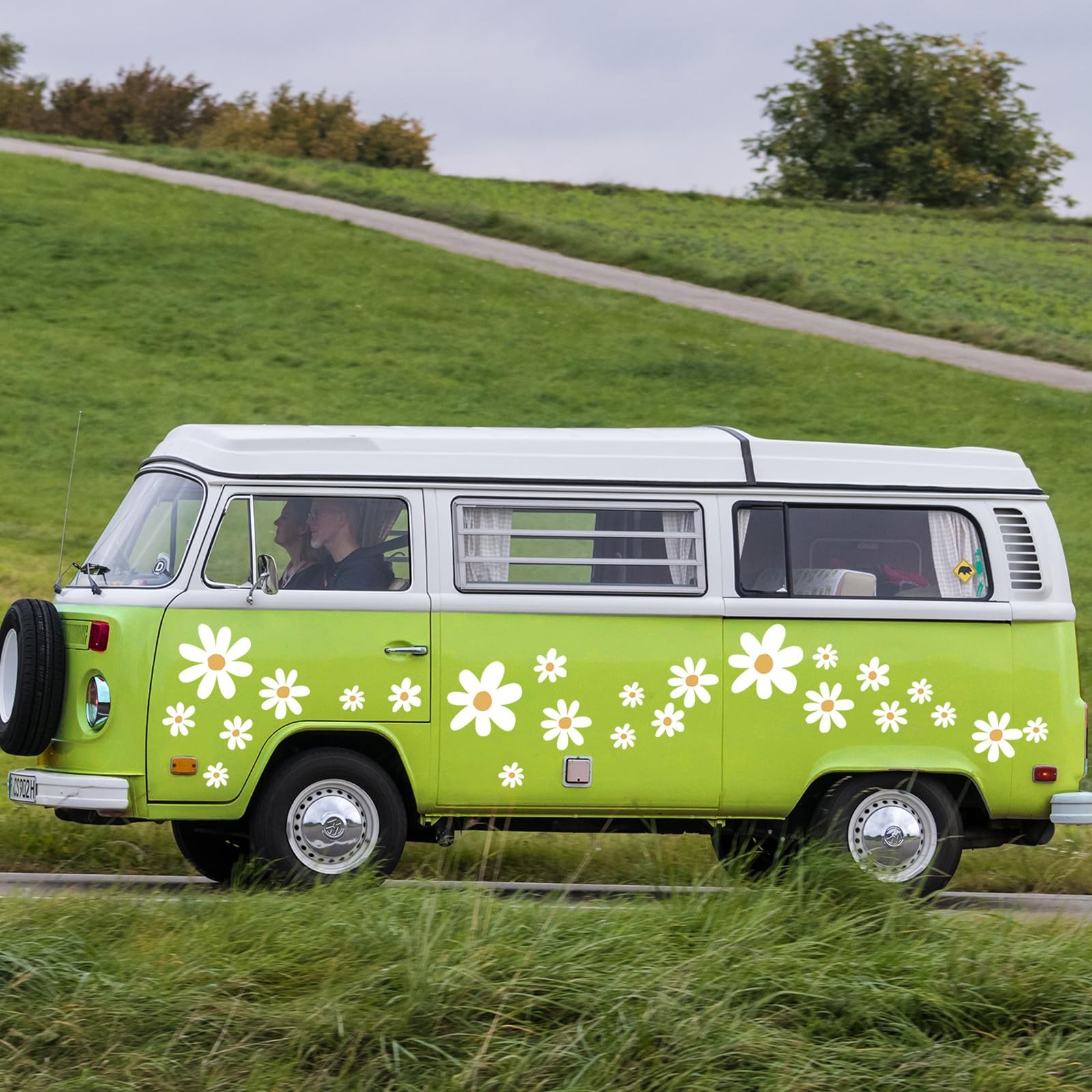 12 Sheets Daisy Stickers 147 Pcs Daisy Flower Car Decals Vinyl Self Adhesive Re