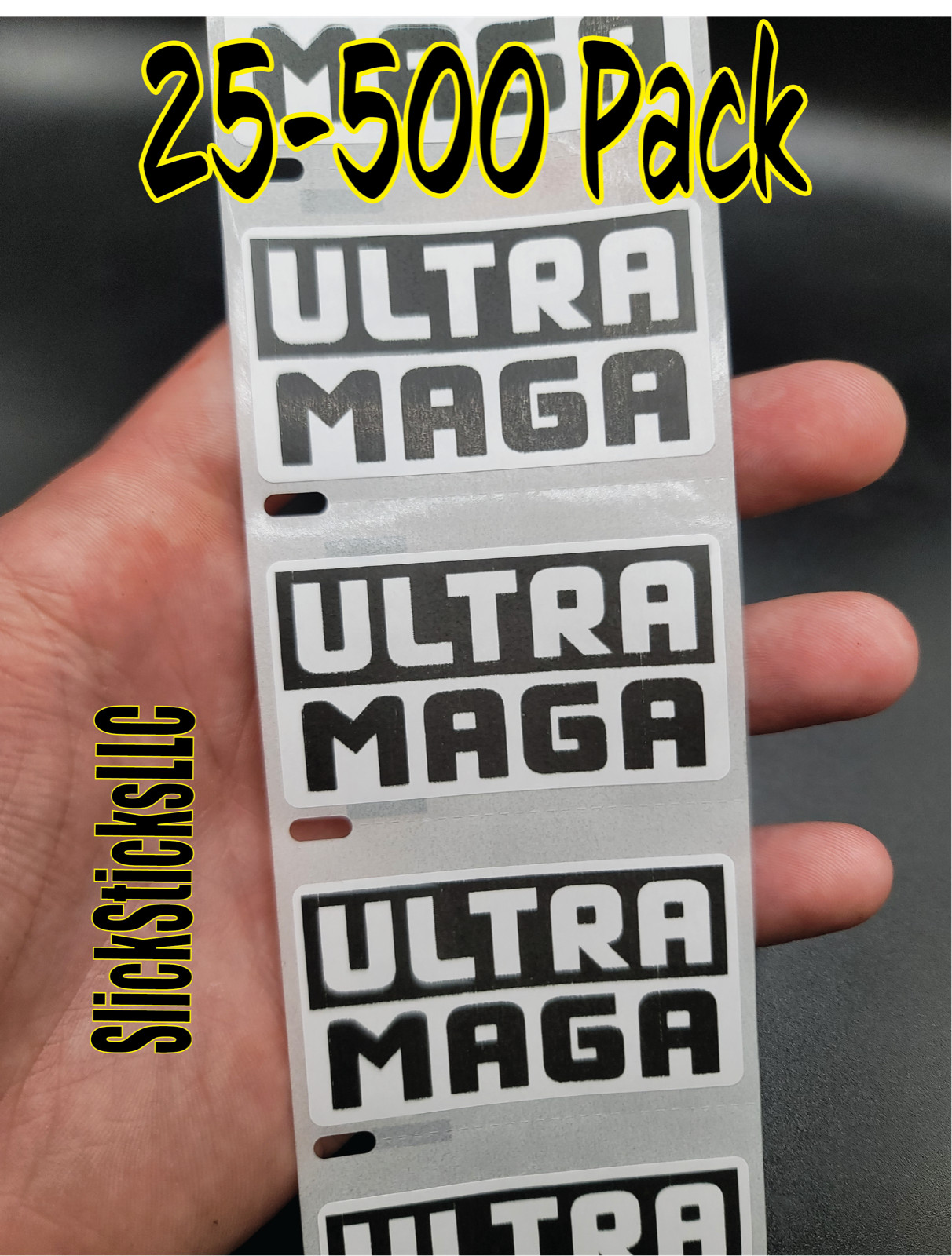 "ULTRA MAGA" Stickers 25-500 Pack politic decal donald election 2024 trump decal
