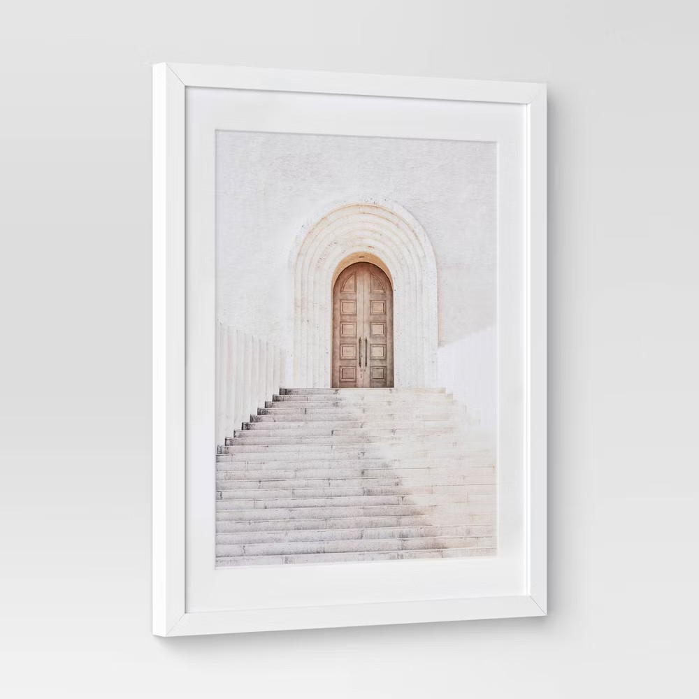 (Set of 2) 16"x20" Architecture Framed Arts Neutrals – Threshold: Vertical Wall