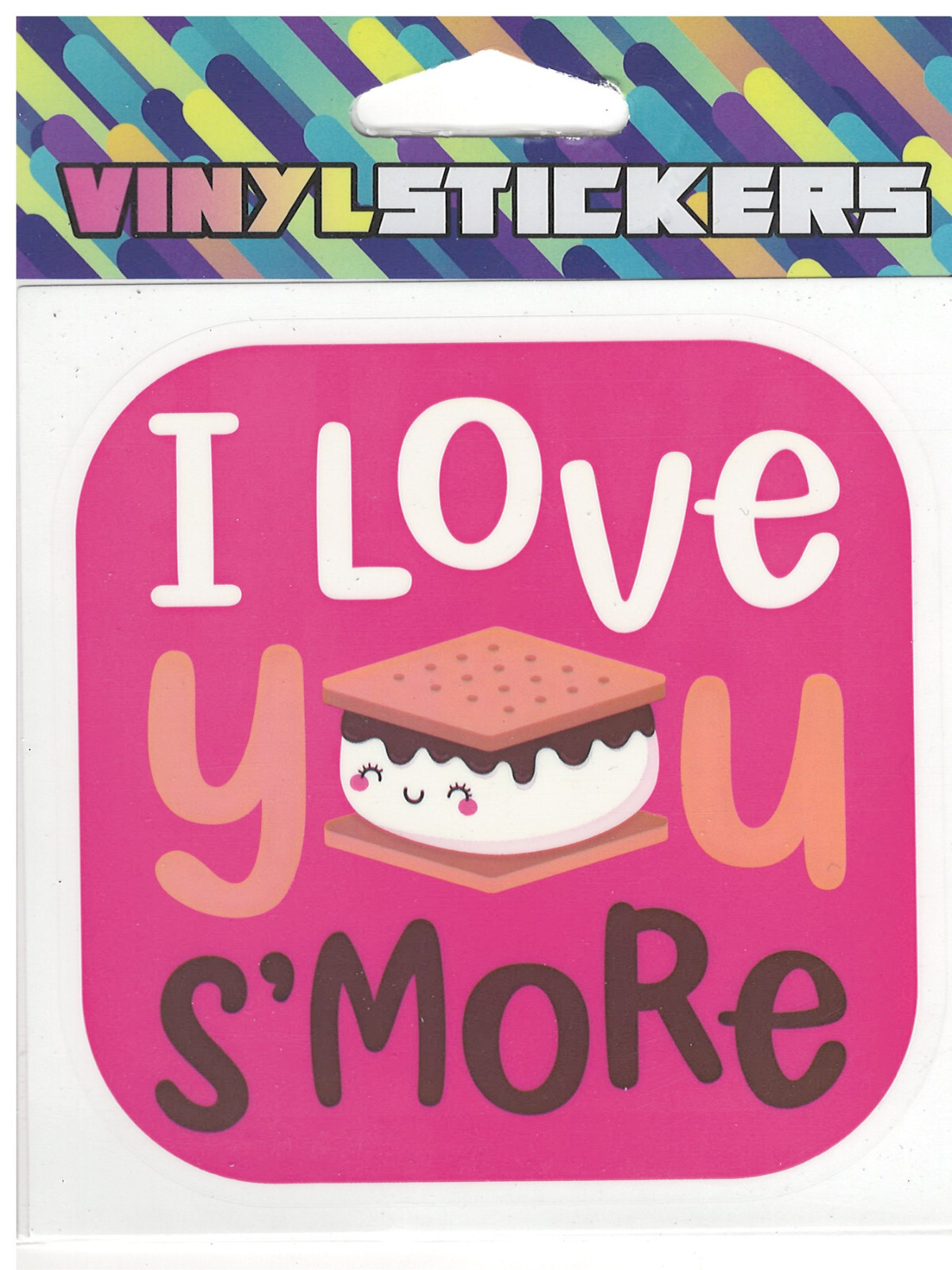 I Love You Smore High Quality and UV Weather Resistant Vinyl Sticker