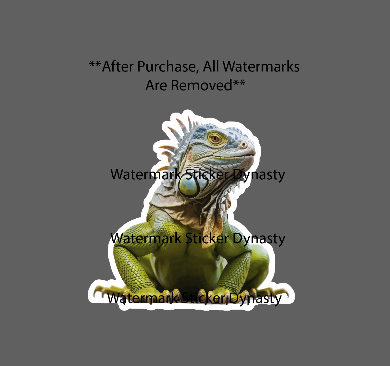 Iguana Sticker Waterproof Decal Lizard Beach Tropical Outdoor Travel Gift NEW