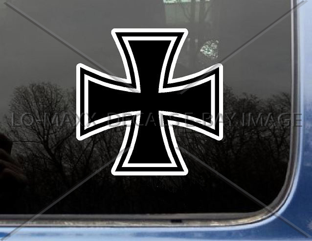 Iron Cross German Military Emblem Aircraft Fighter Bomber Insignia Decal Sticker