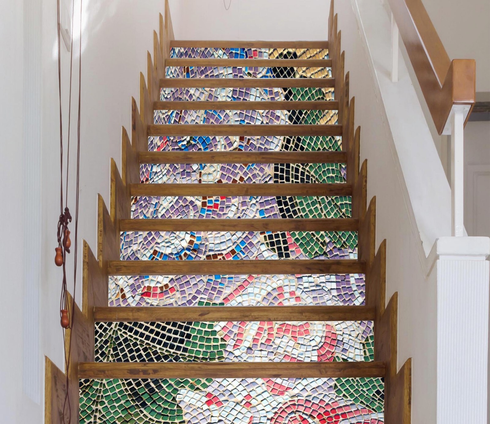 3D Tile Texture ZHU527 Stairs Risers Decoration Photo Mural Vinyl Wallpaper Amy