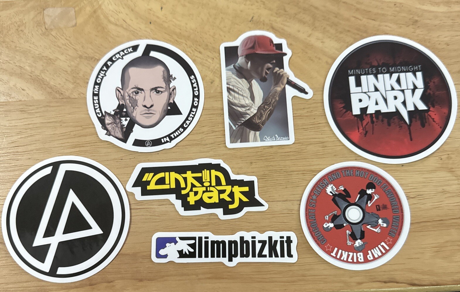 Rock And Roll Stickers. Linkin Park & Limp Bizkit