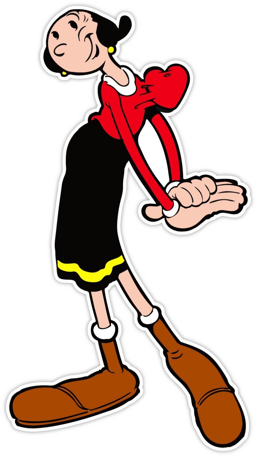 Oyl Olive Cartoon Vinyl Sticker Car Laptop Phone Wall art Popeye