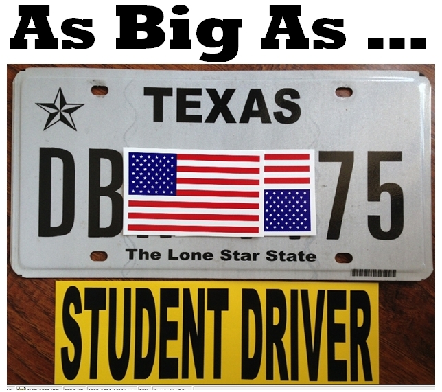 2 Premium Student Driver sign bumper stickers for new driver, not magnet