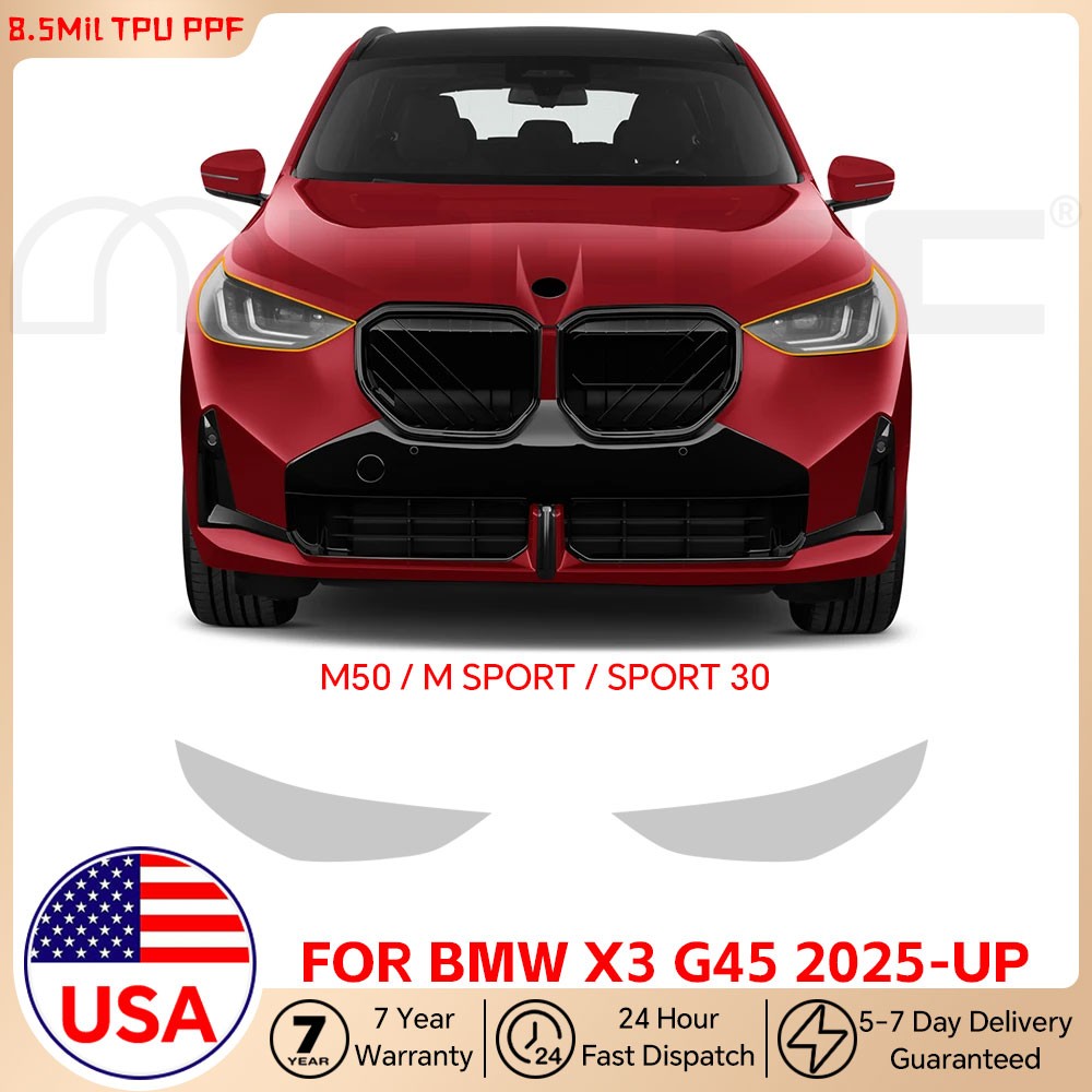 BMW X3 M50/M Sport 30 G45 2025 PreCut Paint Protection Film Gloss Clear PPF TPU