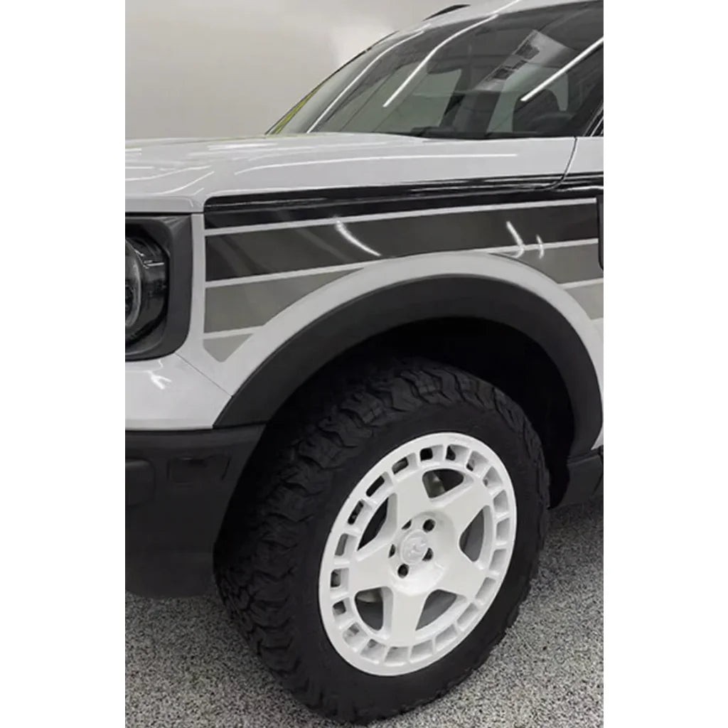 Aftermarket Retro Sunset Stripe Decal Kit for Ford Bronco Sport | Hood & Waist L