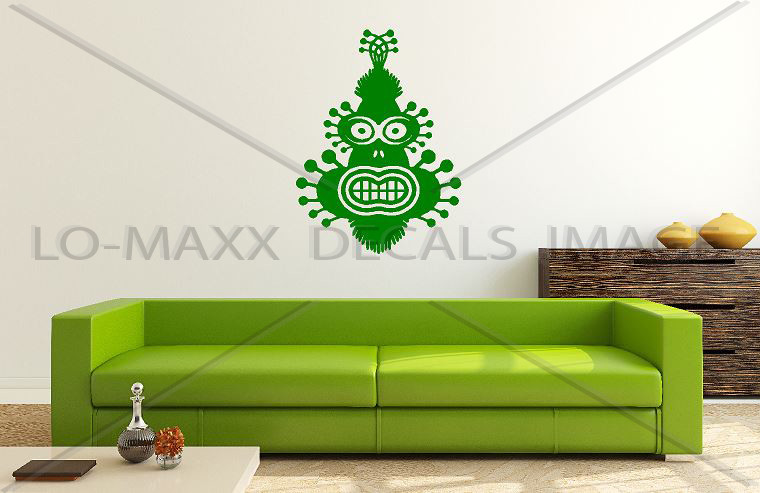 Space Monkey Unique Graphic Design Various Sizes & Colors Die Cut Vinyl Decal
