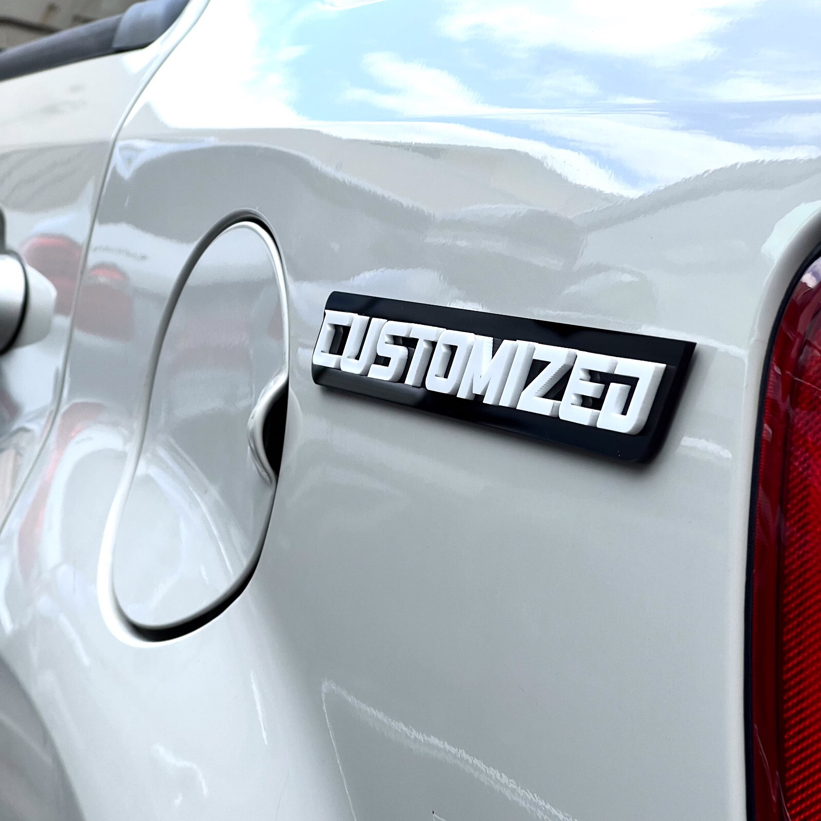 Custom Car Emblem Badge MULTI COLOR Customized Text Names