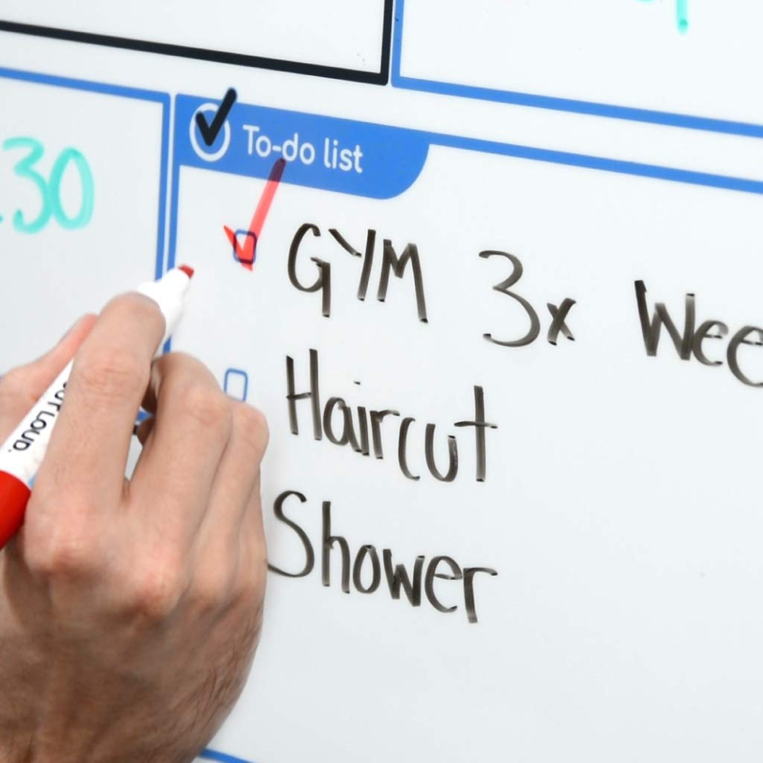 Peel and Stick Whiteboard Calendar, Large Weekly Organizer, 24 x 36 in – Stai…