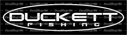 DUCKETT Fishing Rods & Reels – Outdoors – Vinyl Die-Cut Peel N' Stick Decals