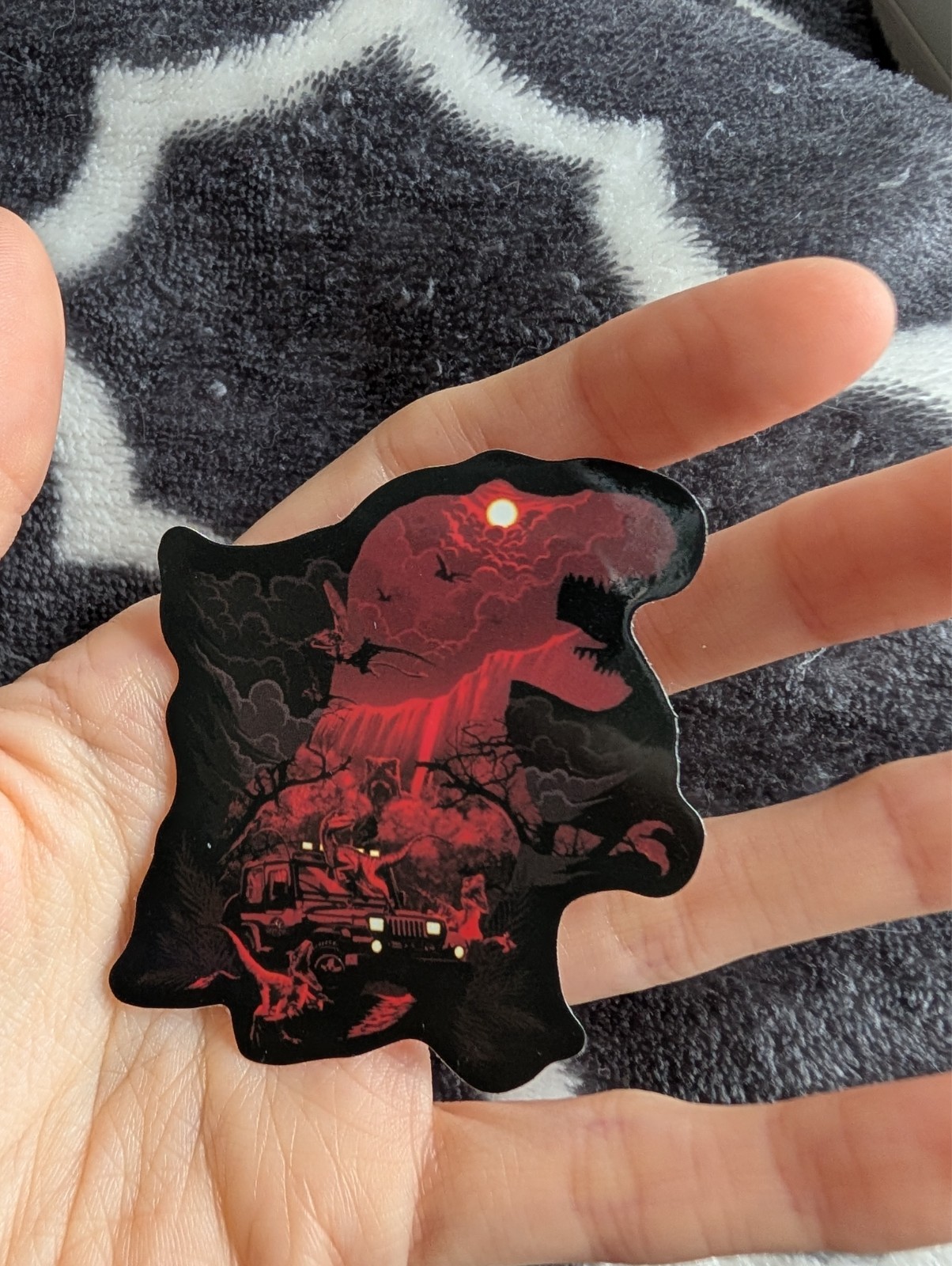 Jurassic Park Dinosaur Sticker Vinyl Decal | T-Rex Movie Film Fan Art