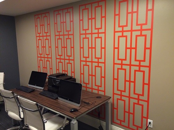 Geometric Wall Decal, Mid Century Modern Wall Decor, Retro Wall Decal, Rectangle