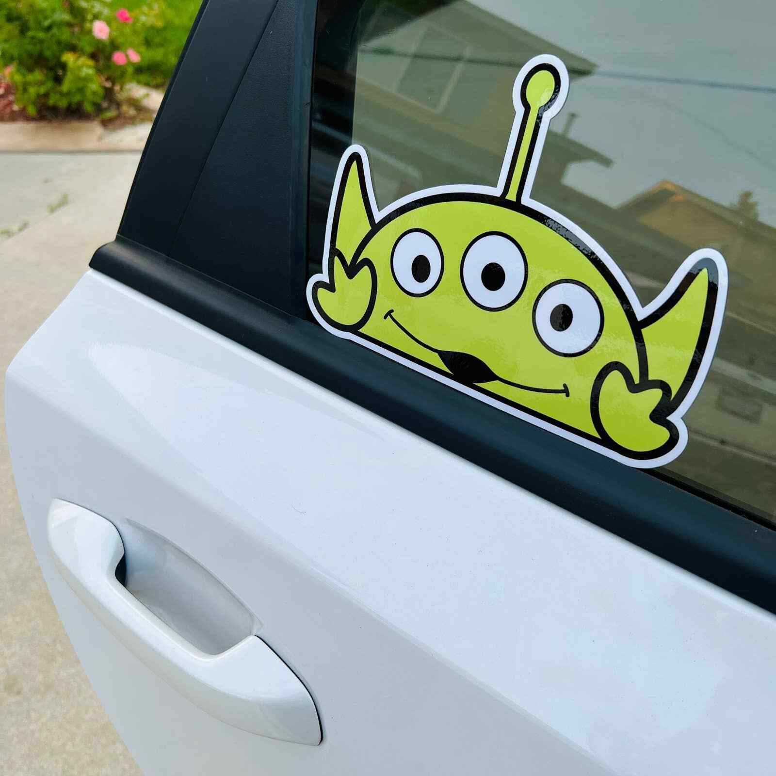 Toy Story | Little Green Men | Buzz Lightyear | 8" Car Peeker Decal |