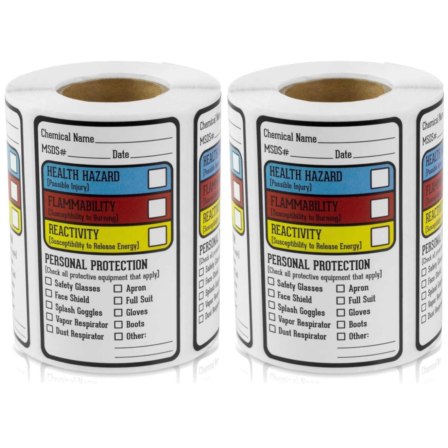 Chemical Identifying Stickers 300ct x 2