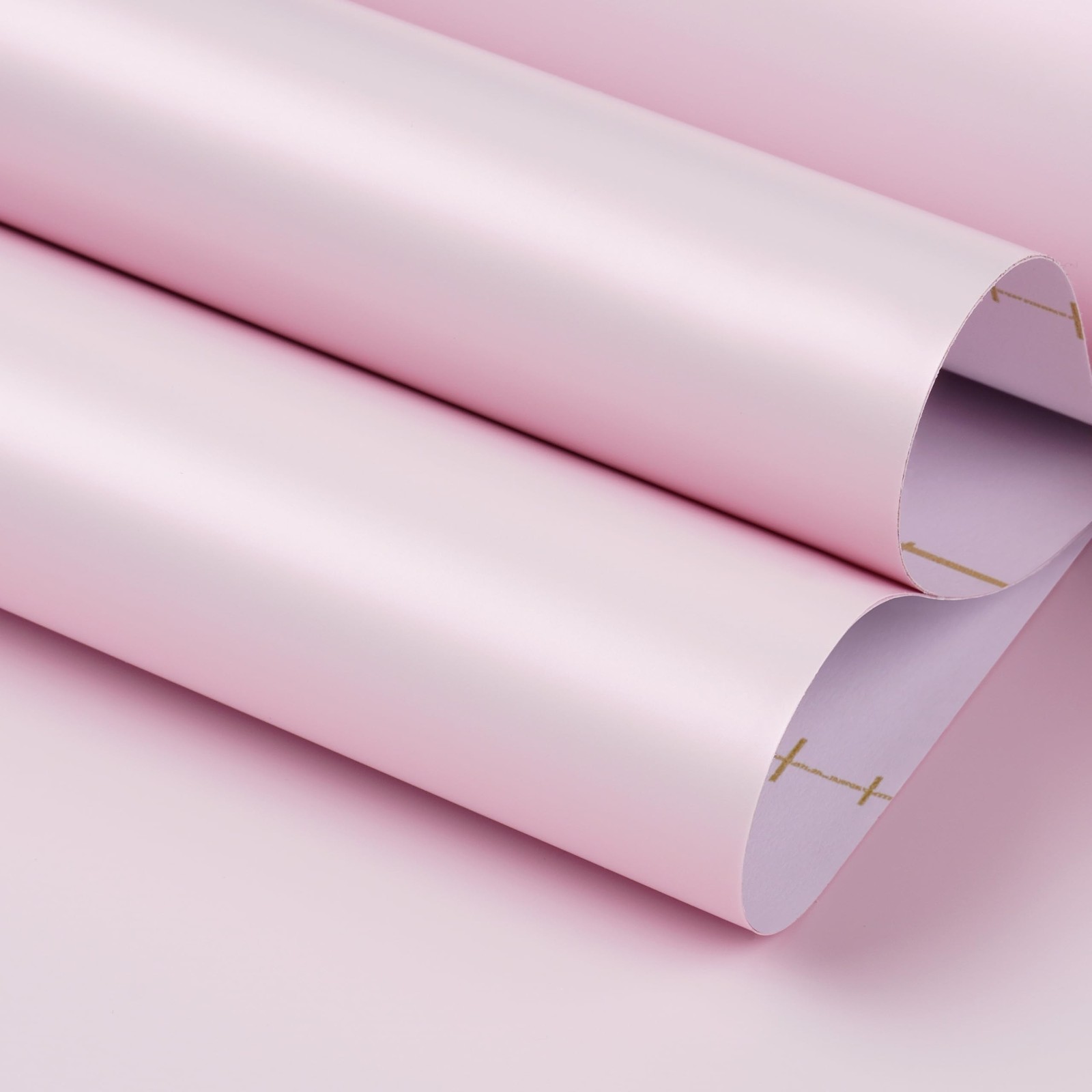 FunStick Satin Light Pink Wallpaper Peel and Stick Thick Pink Contact Paper f…