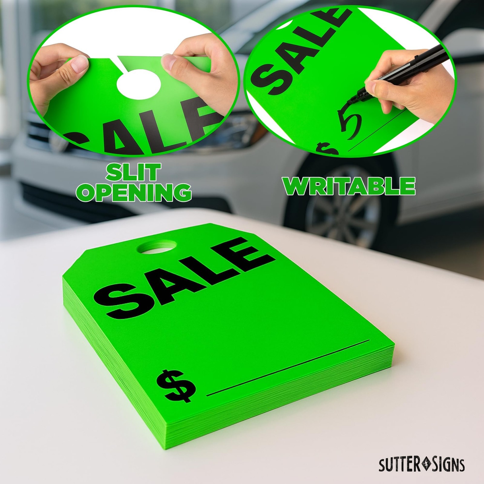 SALE Mirror Hang Tags | Car For Sale Signs for Vehicle Window | Auto Dealersh…