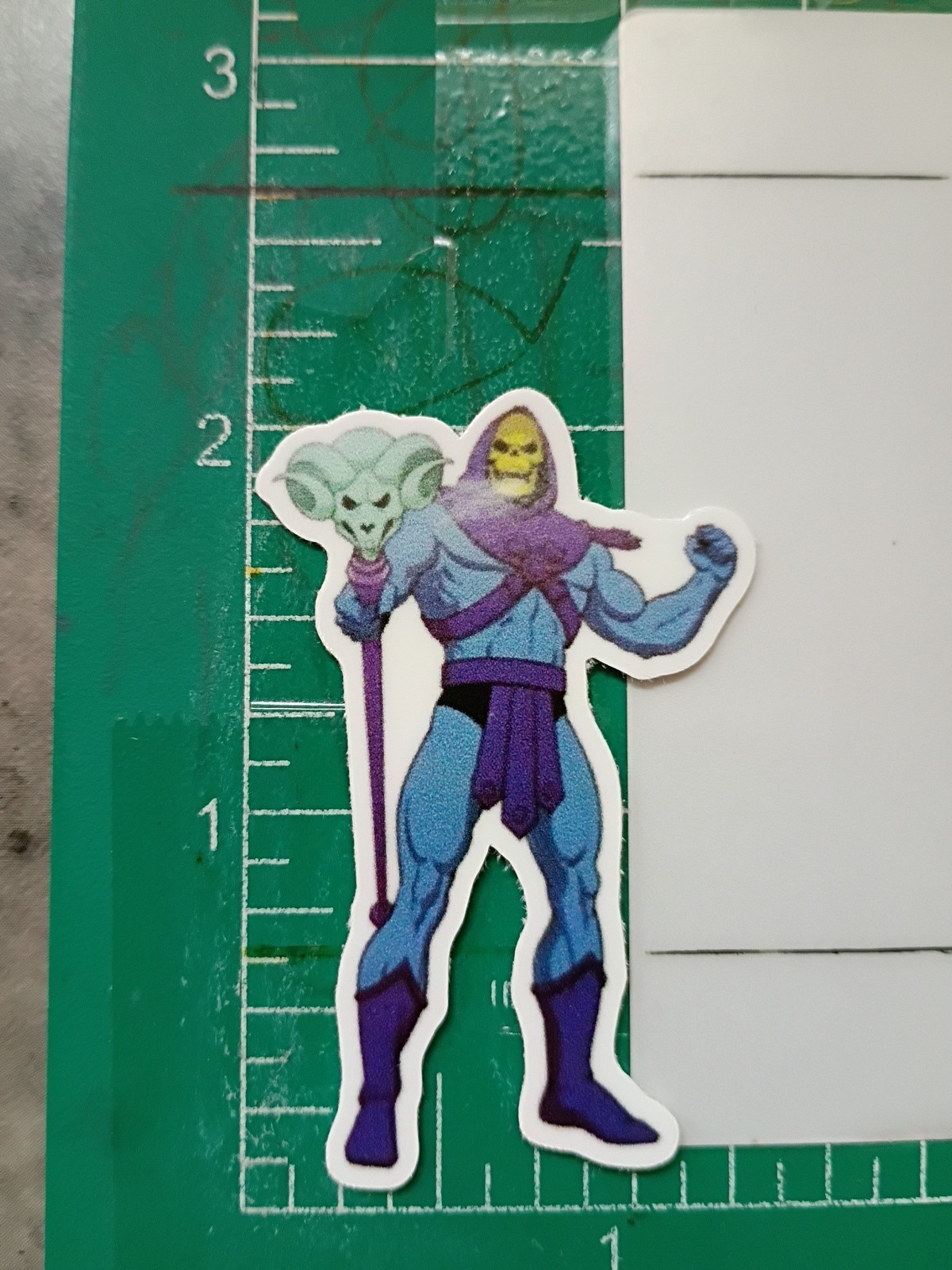 HEMAN STICKER X SKELETOR X 2×1 INCHES, VYNIL HIGH GLOSS STICKER X SMALL SIZE…