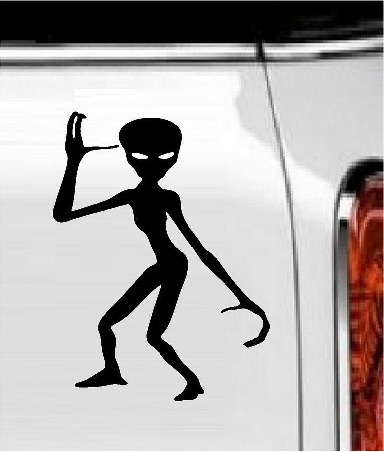 Alien #2 Vinyl Decal Home Décor 6" x 8"