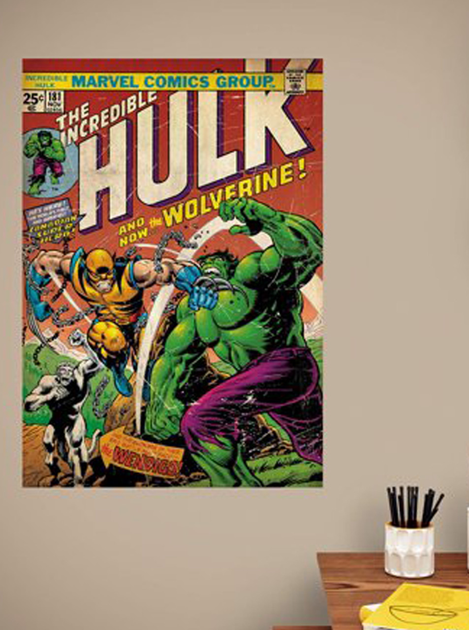 Fathead Hulk Incredible #181 Vs Wolverine Marvel Comics Wall Decor New 96-96022