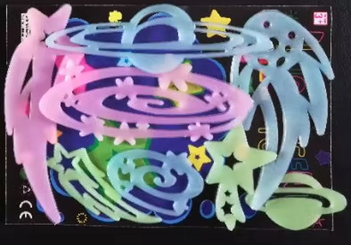Luminous Cartoon Butterfly Stars Wall Stickers for Kids Room Bedroom Decor Glow