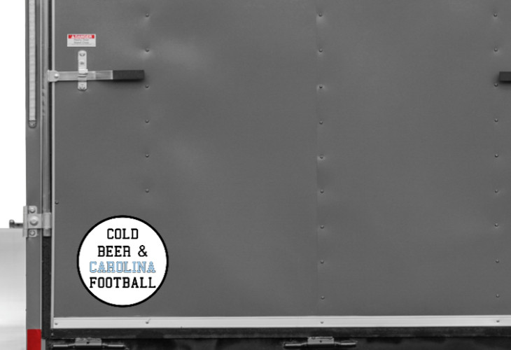 Beer (Carolina Football) – 4" Car Vinyl Decal Window Cooler Trailer Bar Laptop
