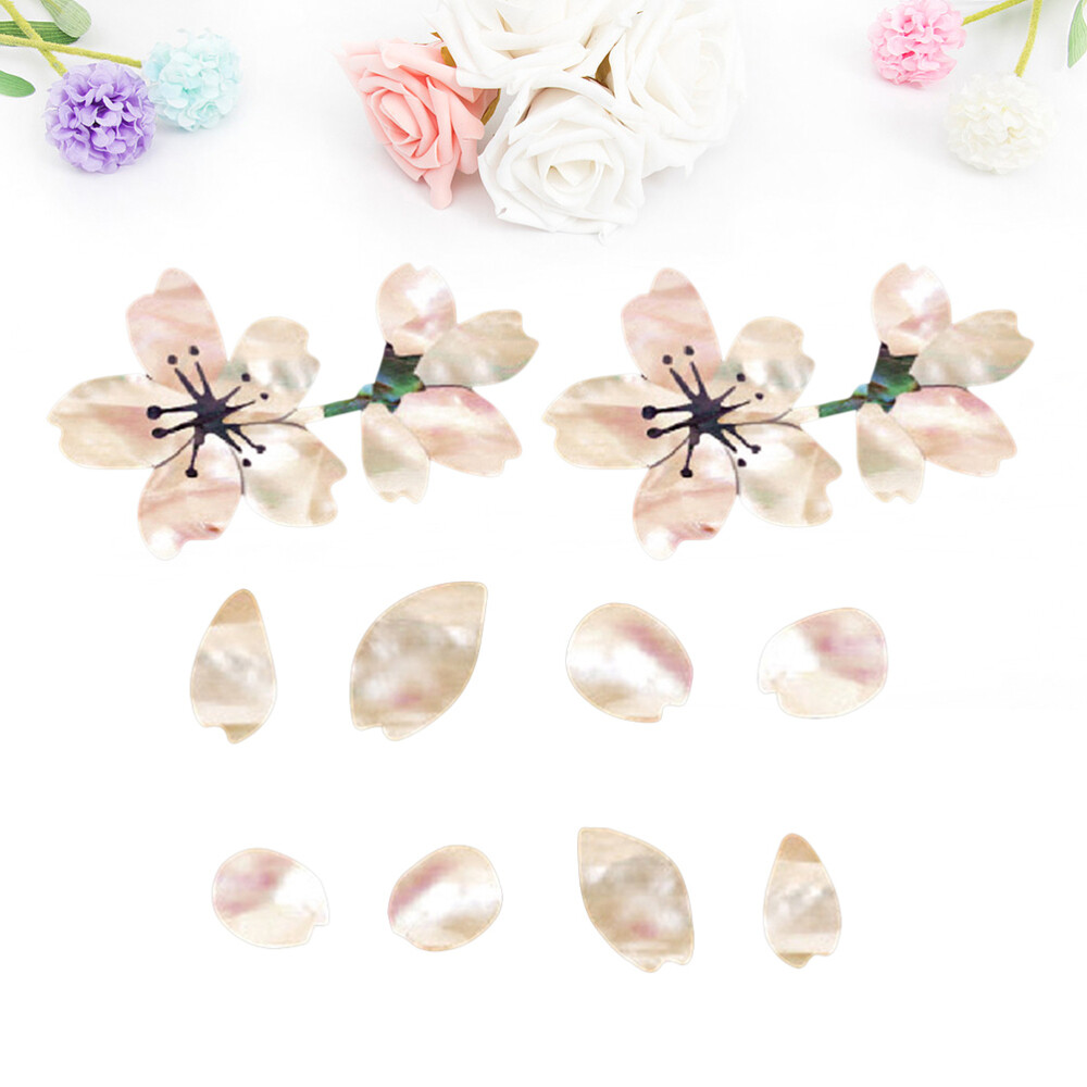 2 Pcs Floral Guitar Sticker Guitar Inlay Stickers Acoustic Guitar Decals
