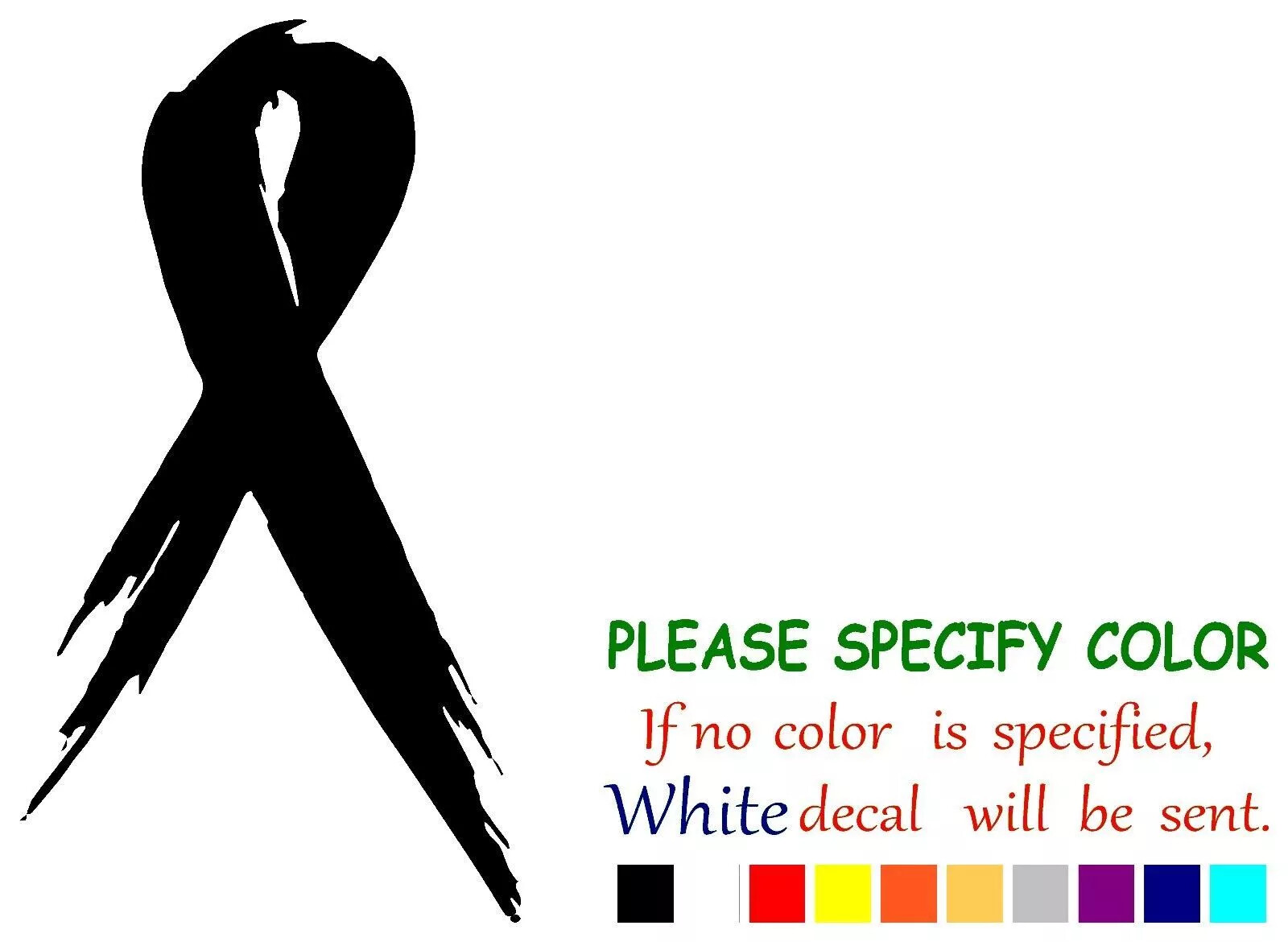 Breast Cancer Awareness Ribbon Vinyl Decal Sticker Car Truck window Various Size