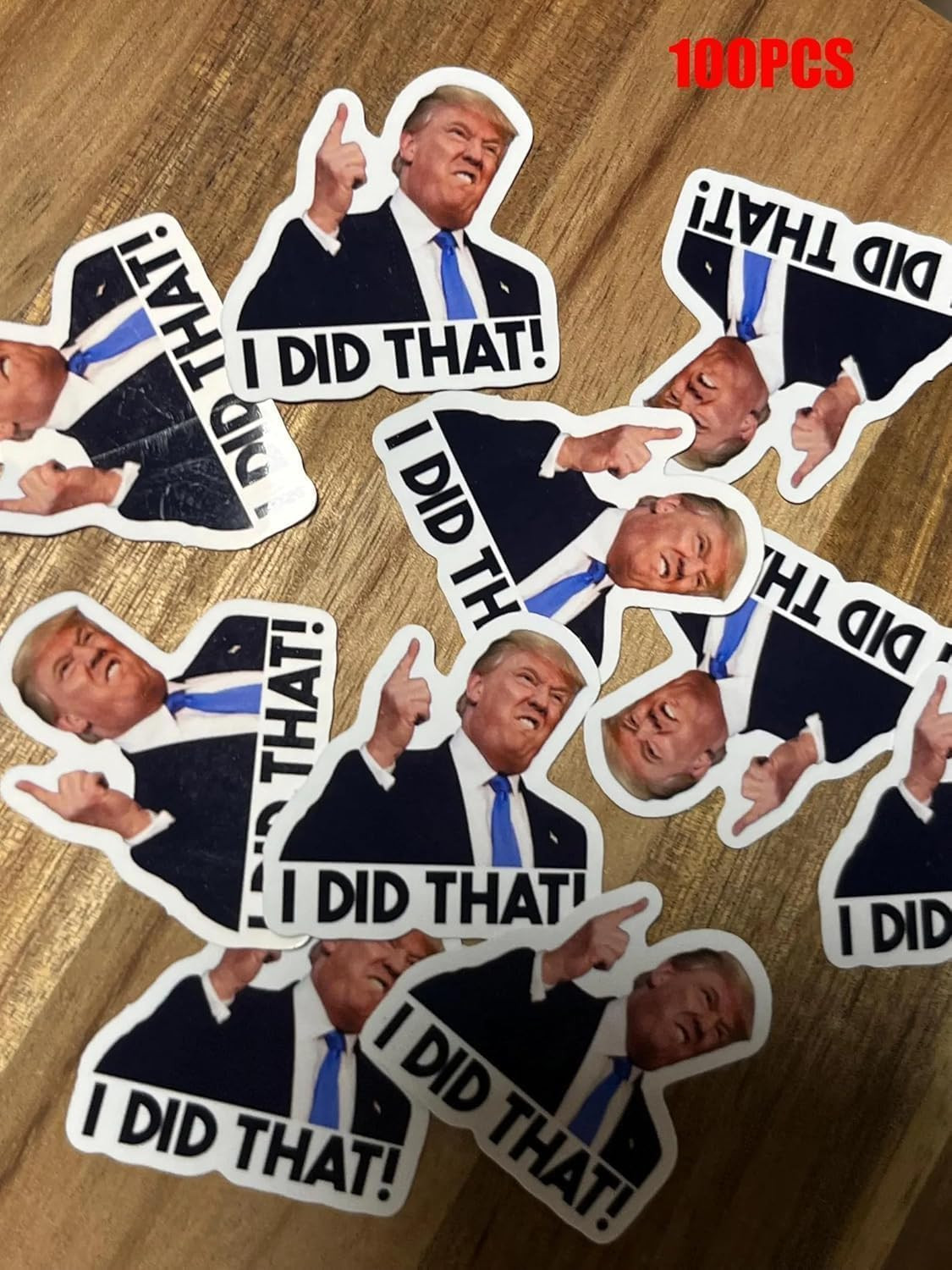 100PCS I DID That! – Waterproof Funny Decals for Refrigerator, Car, Laptop, Bott