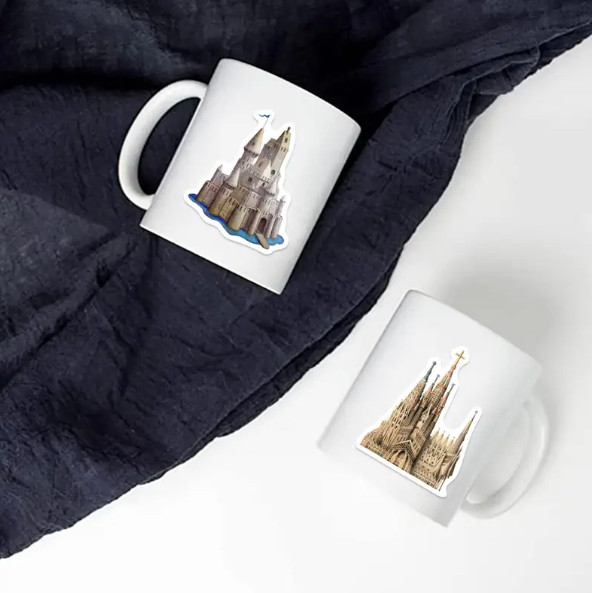 MEDIEVAL CASTLES Vinyl Stickers – Select A Sticker