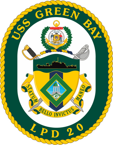 LPD-20 USS Green Bay Badge Sticker Decal San Antonio Class