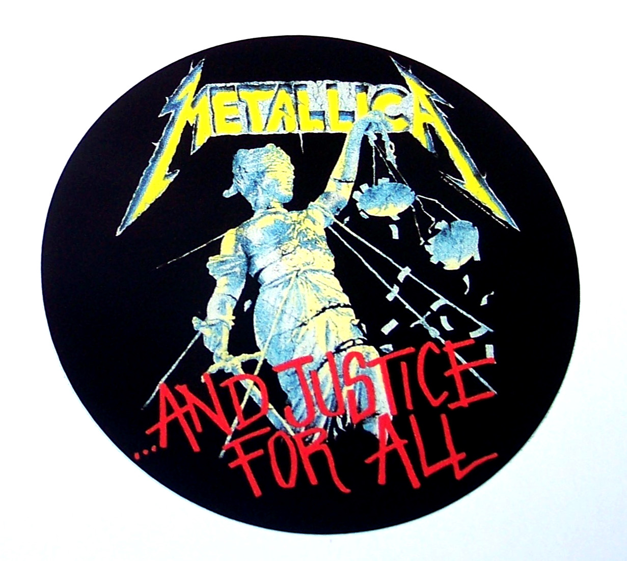 METALLICA … And Justice for All Logo Die Cut Sticker Decal Heavy Metal Bands